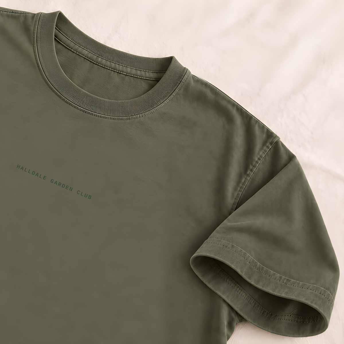 The Quiet Tee in Hemp, detail