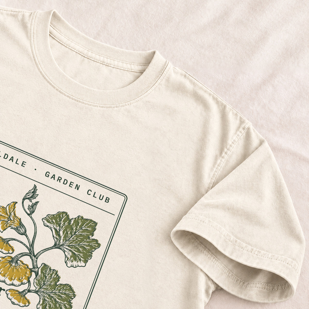 The Particular Pattypan tee in Ivory, detail
