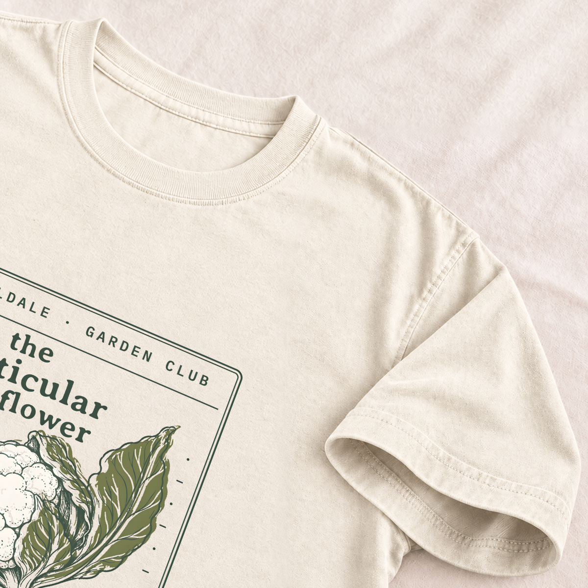 The Particular Cauliflower tee in Ivory, detail